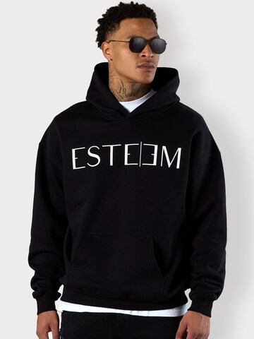ESTEEM Sweatshirt 'Lettering' in Black: front