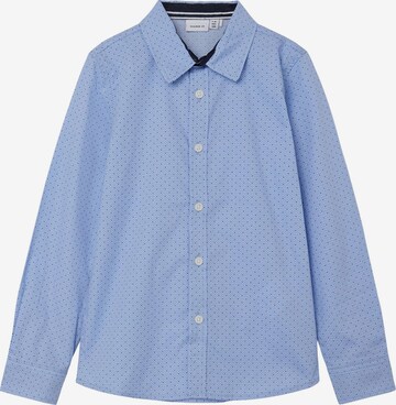 Coupe regular Chemise 'Nisa' NAME IT en bleu : devant