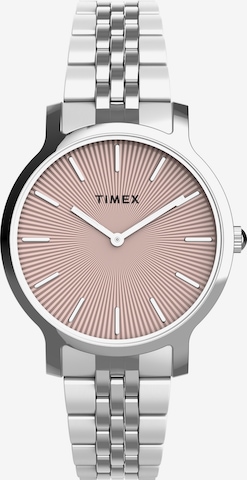 Montre à affichage analogique 'Transcend' TIMEX en argent : devant