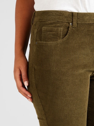 ONLY Curve Normalny krój Spodnie w kolorze zielony