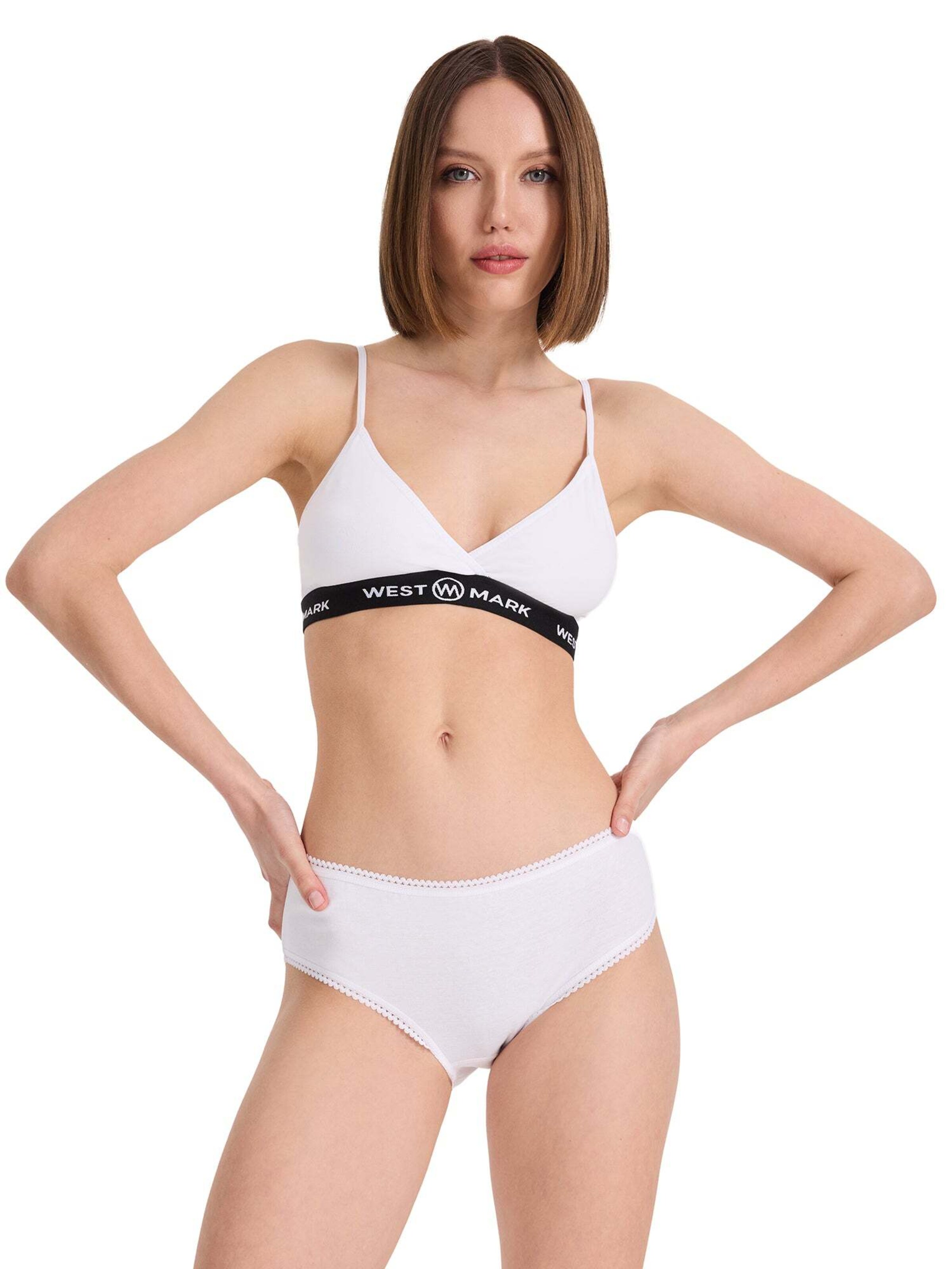 Slip 'EVA' di WESTMARK LONDON in bianco: frontale