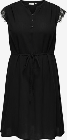 Robe-chemise ONLY Carmakoma en noir : devant