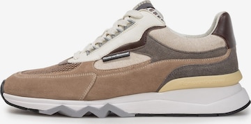 Floris van Bommel Platform trainers 'DE ZAGER 10' in Brown: front