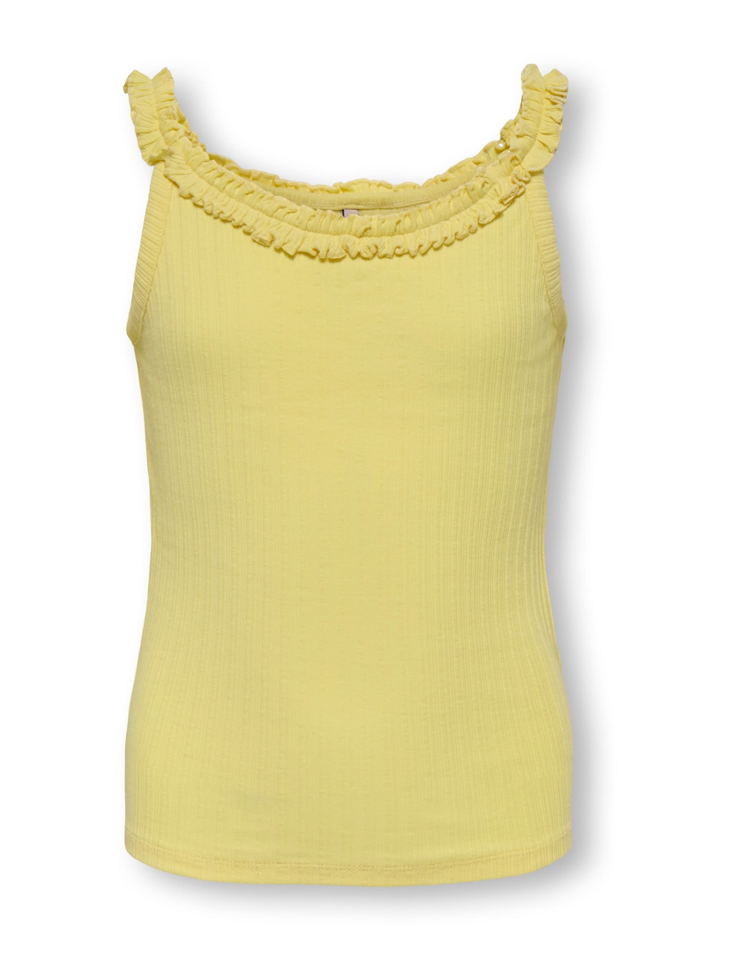 ONLY GIRLS Μπλουζάκι 'KOGBILLIE' σε κίτρινο: μπροστά