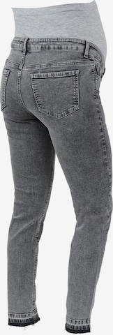 MAMALICIOUS Slimfit Jeans 'Racine' in Grau