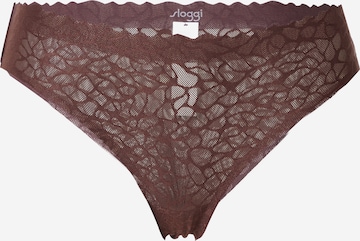 SLOGGI Слип 'Zero Feel Lace 2.0' в кафяво: отпред