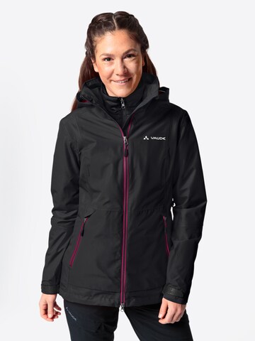 VAUDE Outdoorjacke 'Elope' in Schwarz: predná strana