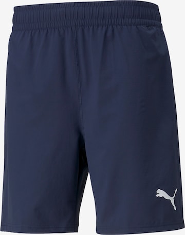 PUMA Workout Pants 'TeamFINAL' in Blue: front