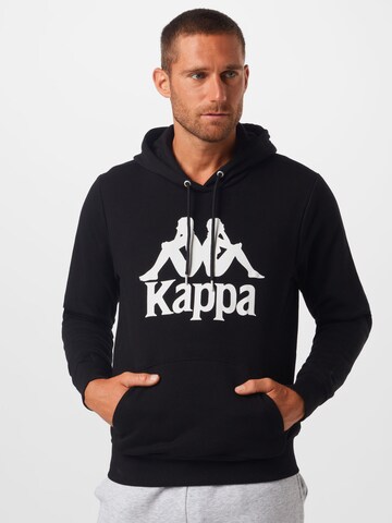 Hanorac sport 'Taino' de la KAPPA pe negru: față