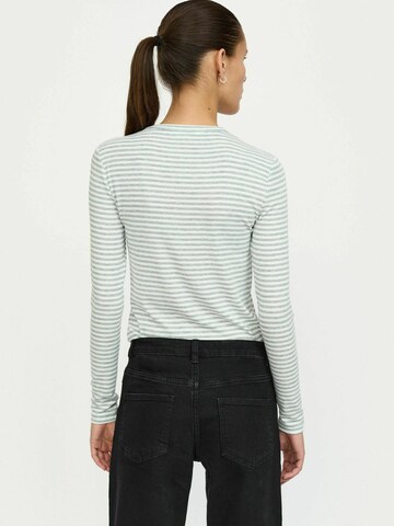 T-shirt ' SRFenja Stripe O-neck ' Soft Rebels en gris : derrière