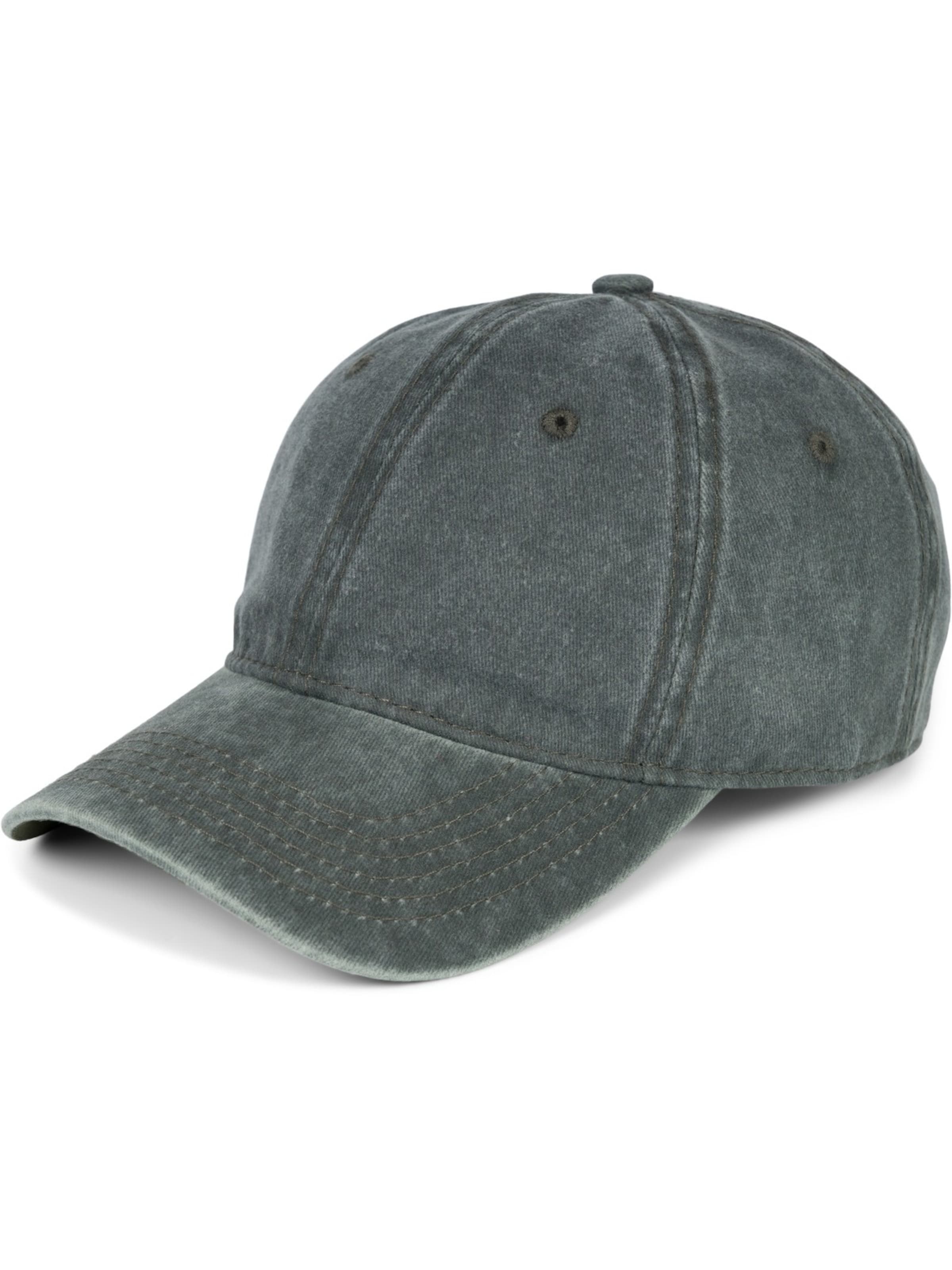 styleBREAKER Cap 'Vintage Cap in washed Optik'‌‌‌‌‌ in Grau: Vorderseite