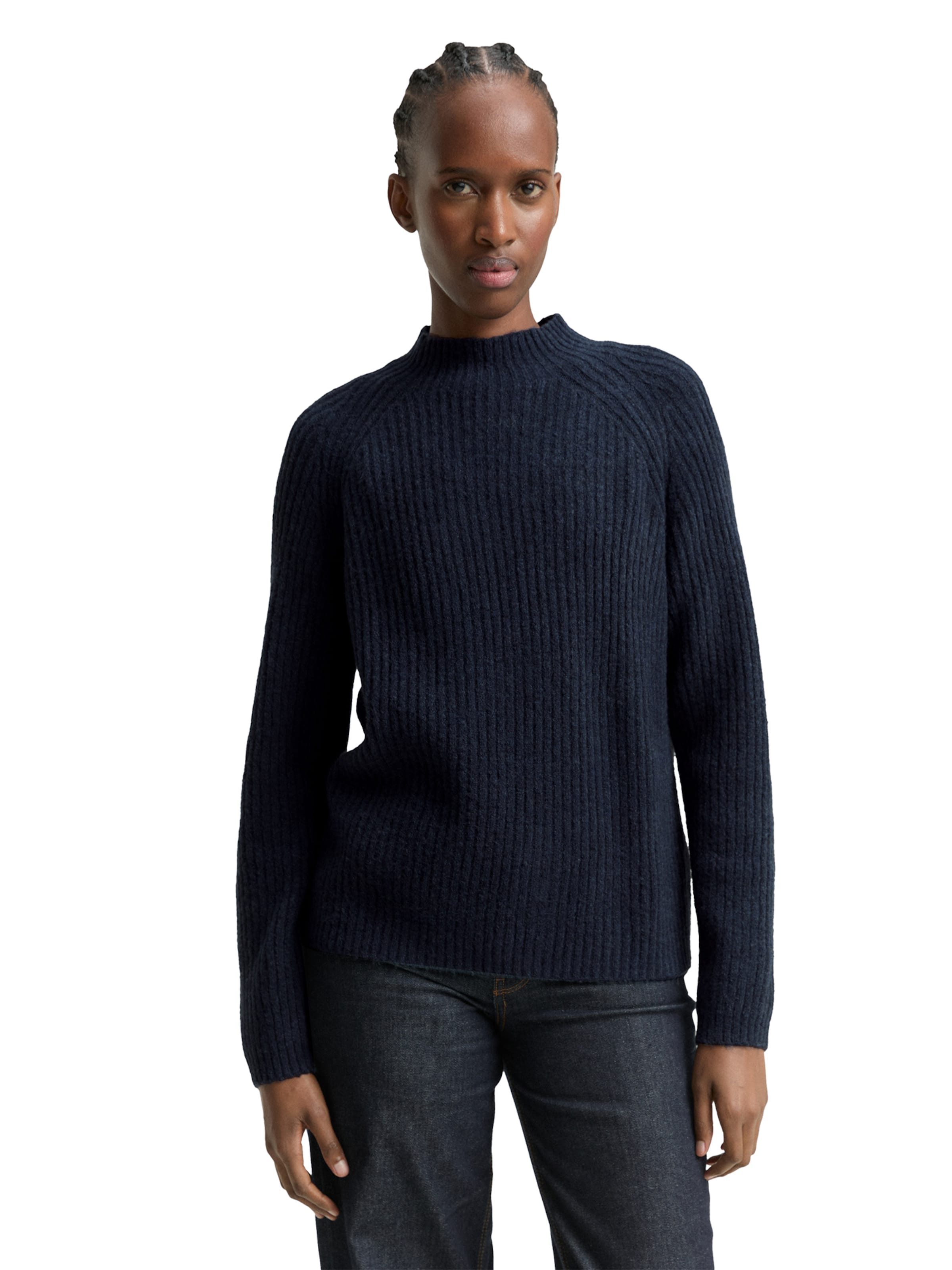 TOM TAILOR DENIM Sweater in Blue: front