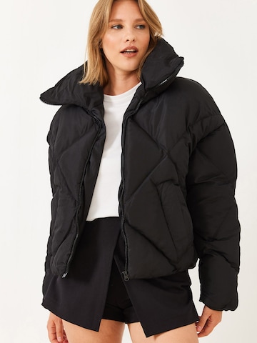Bianco Lucci Jacke in Schwarz: Vorderseite