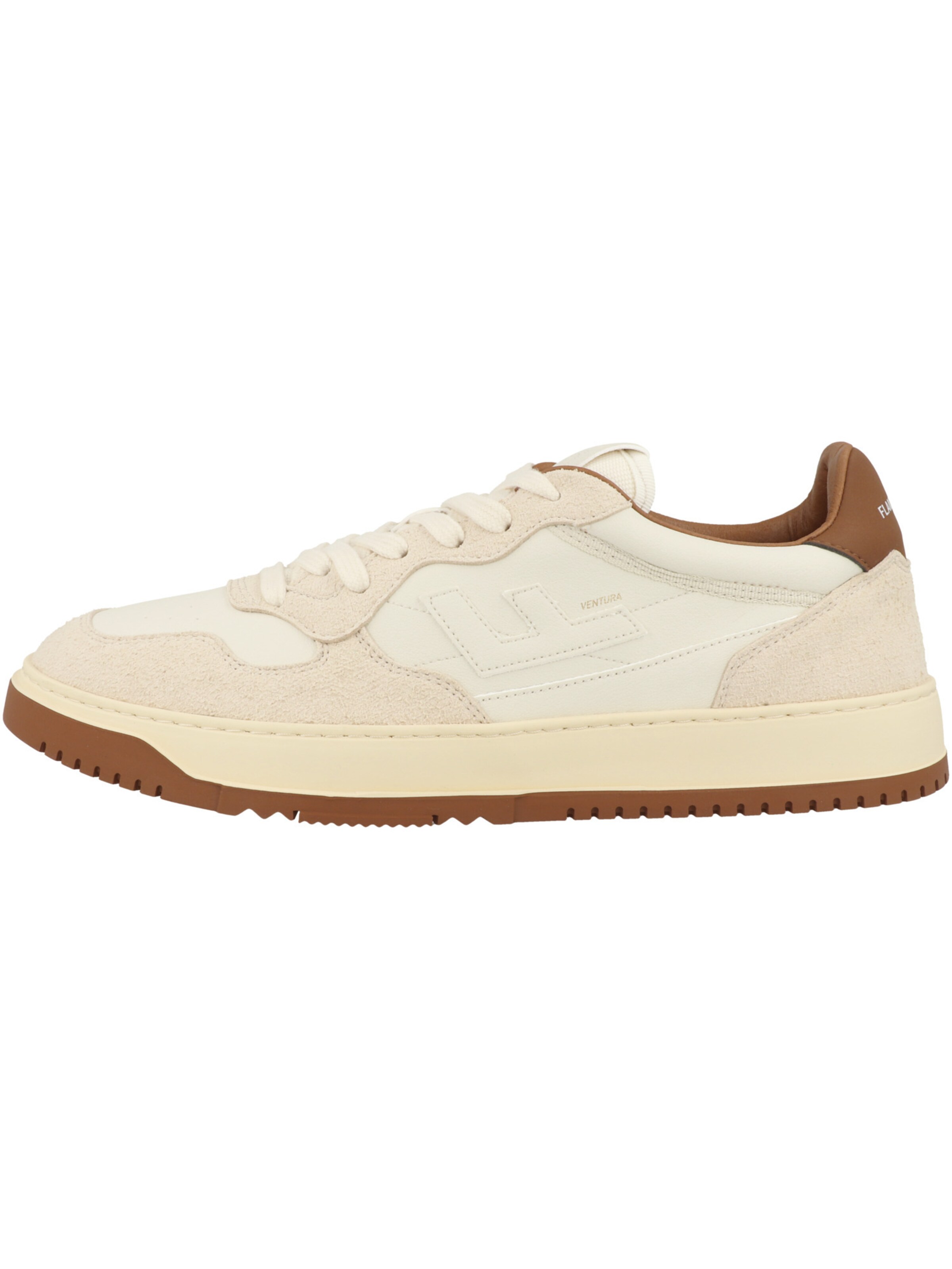 Baskets basses ' Ventura ' Flamingos' Life en beige : devant