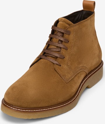 Marc O'Polo Veterboots 'Linus' in Bruin: voorkant