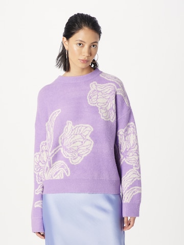 Warehouse Sweater in Purple: front