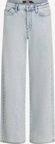 Wide leg Jeans di Karl Lagerfeld in blu: frontale