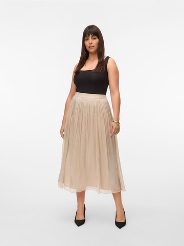 Vero Moda Curve Rok 'VMCVips' in Beige