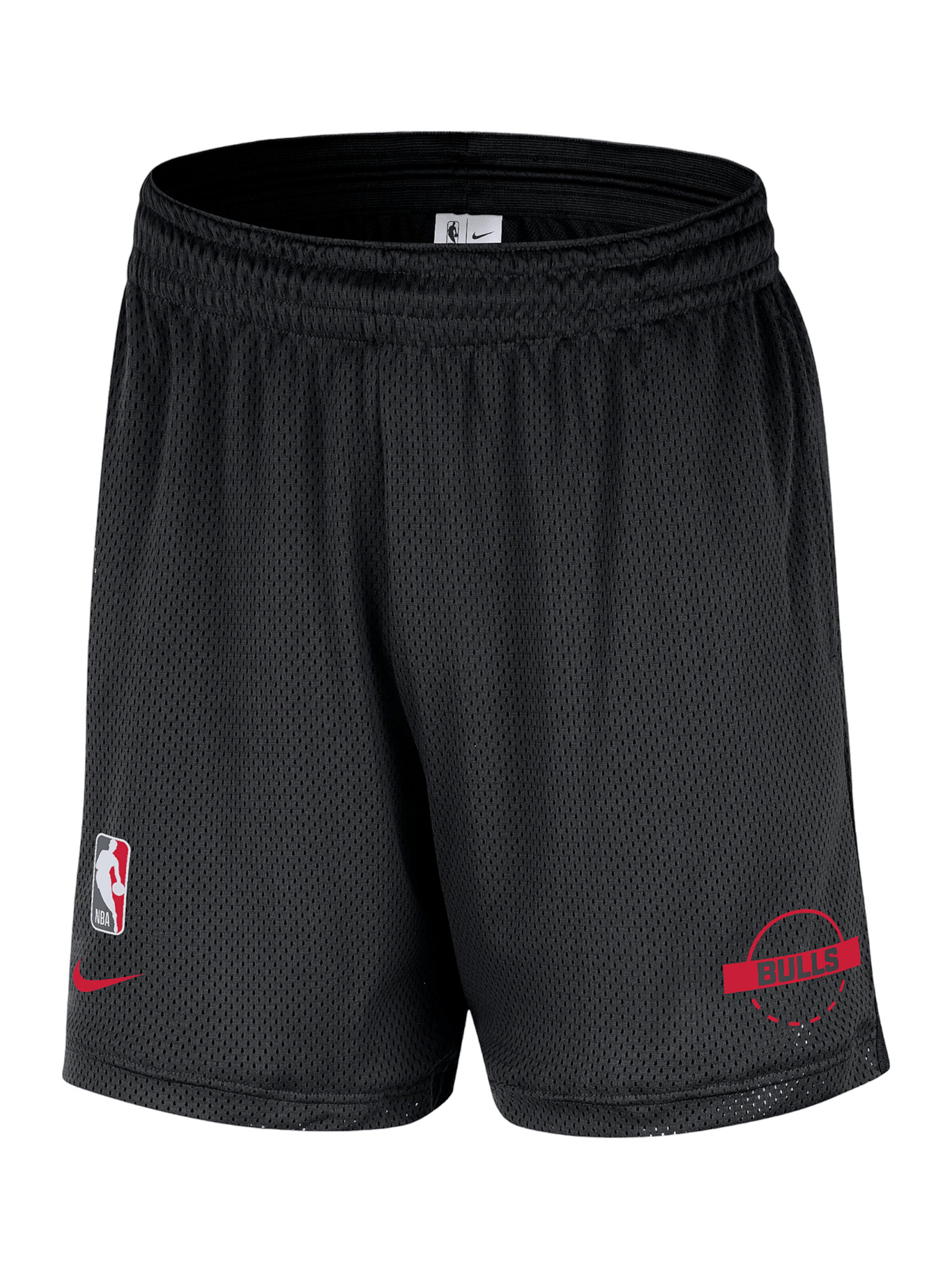 NIKE Loosefit Sporthose 'Chicago Bulls Openhole' in Schwarz: Vorderseite