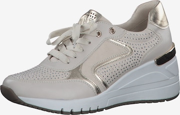 MARCO TOZZI Sneakers laag in Beige: voorkant