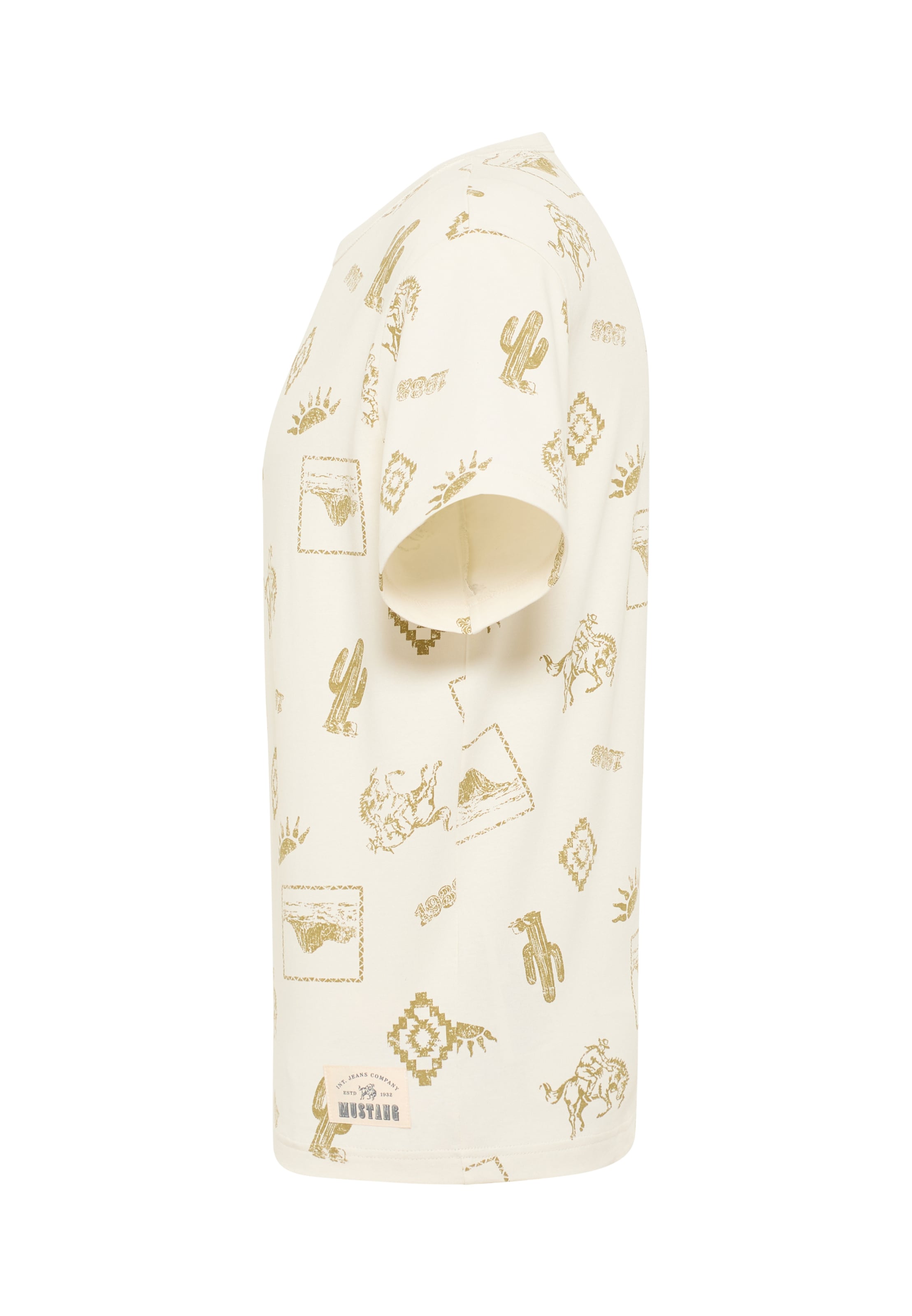 MUSTANG Shirt 'Akron' in Beige