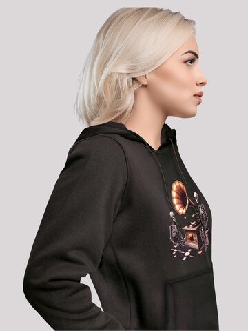 Sweat-shirt 'Gothic Skeleton Vintage Vinyl Plattenspieler' F4NT4STIC en noir