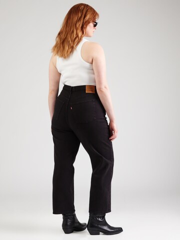 Levi's® Plus Tapered Farkut 'RIBCAGE STRAIGHT' värissä musta