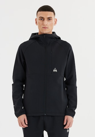 SOS Athletic Zip-Up Hoodie 'Vail' in Black: front