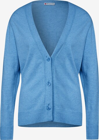 STREET ONE Knit Cardigan in Blue: front