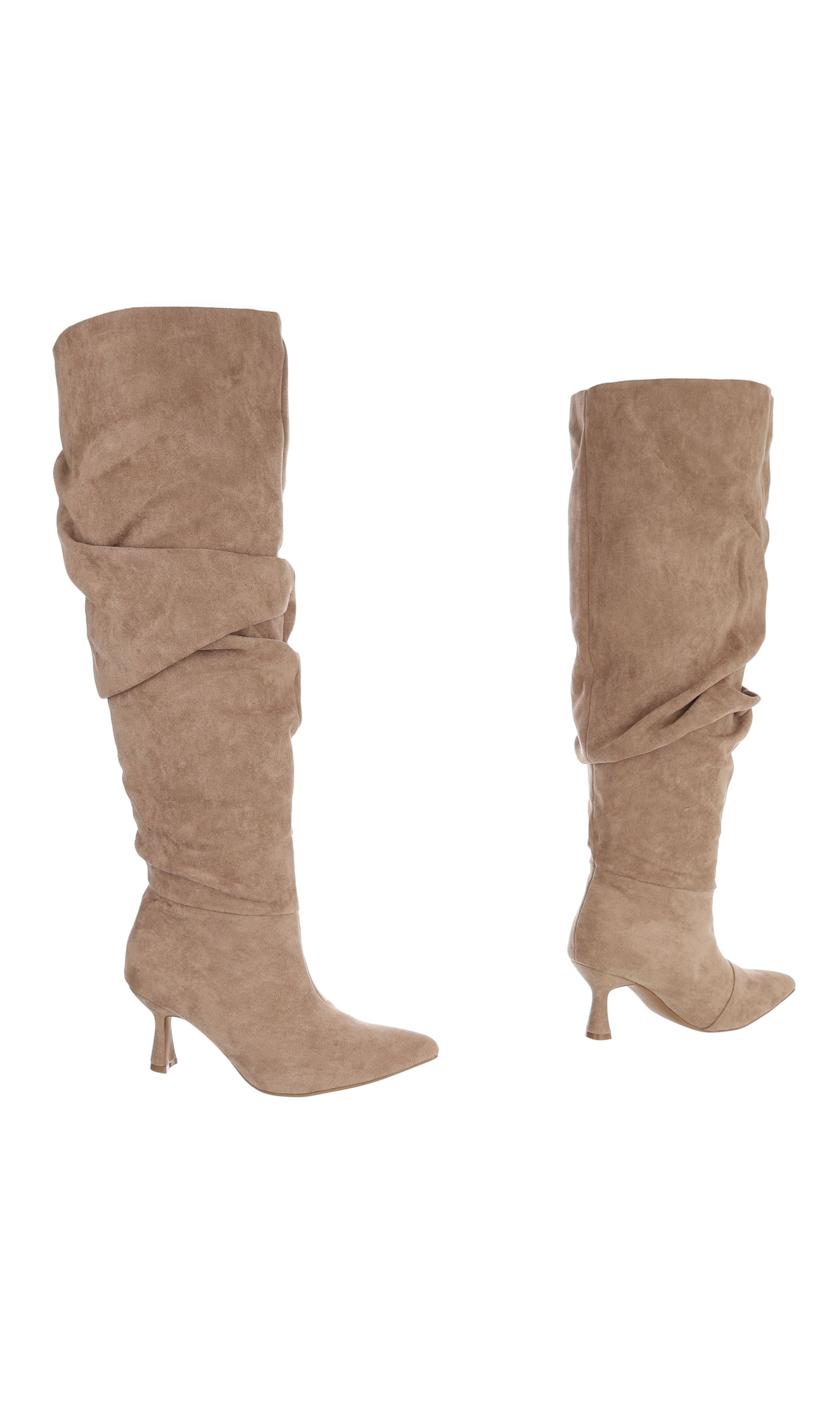 Ital-Design Overknees in Braun