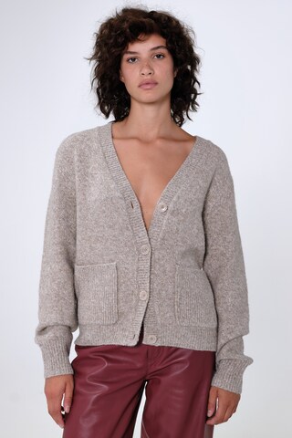 Aligne Gebreid vest 'Griffin' in Beige: voorkant