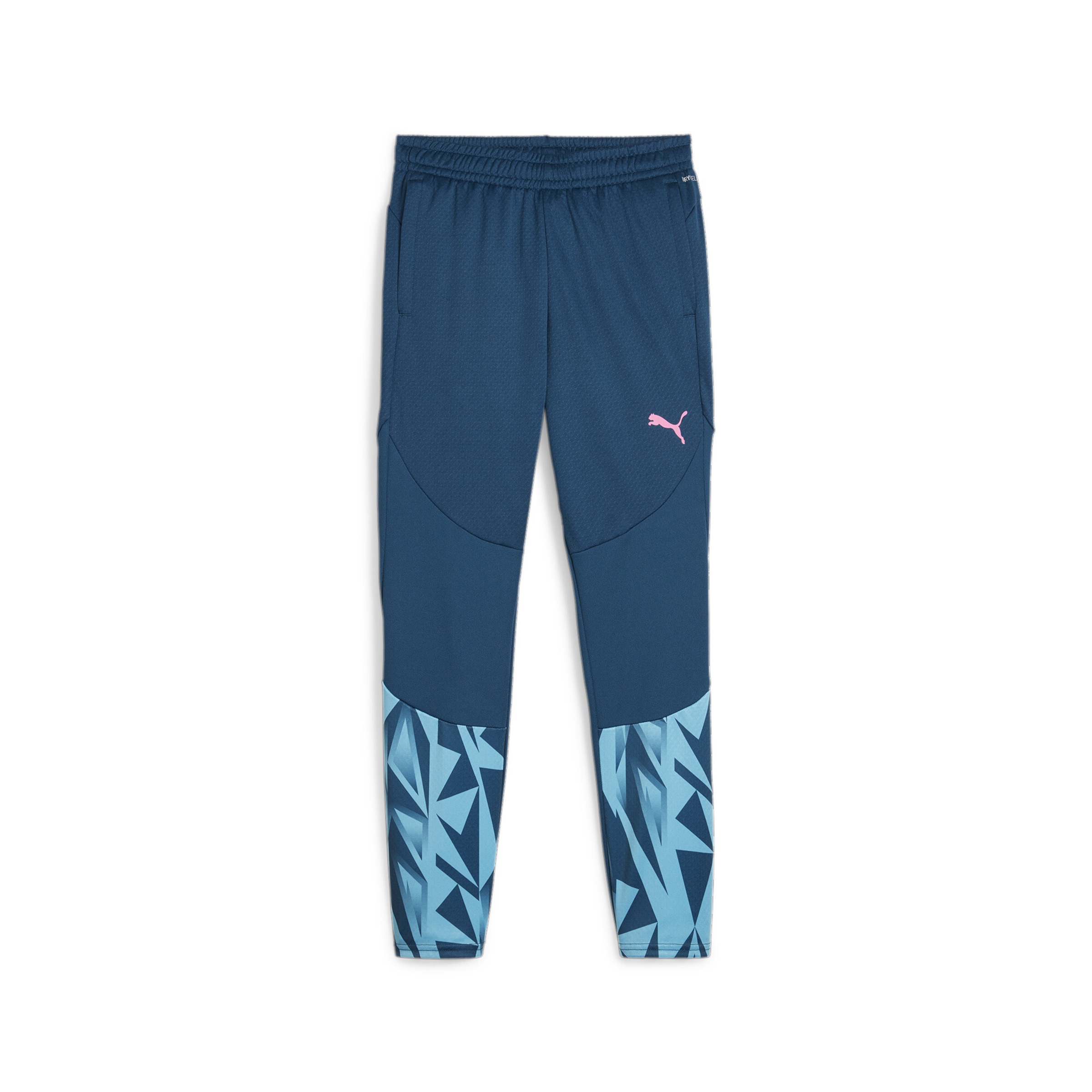 PUMA Slim fit Workout Pants 'IndividualFINAL' in Blue: front