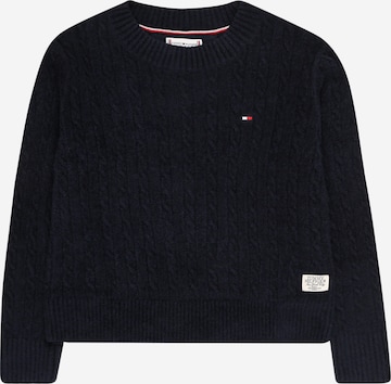 TOMMY HILFIGER Sweater 'CHENILLE' in Blue: front