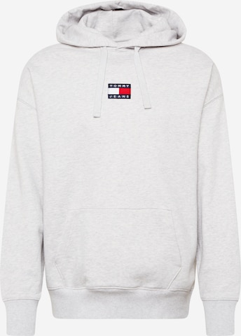 Sweat-shirt Tommy Jeans en gris : devant