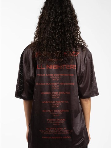 Wasted Paris - Camiseta 'Fusion Mesh T-Shirt' en negro