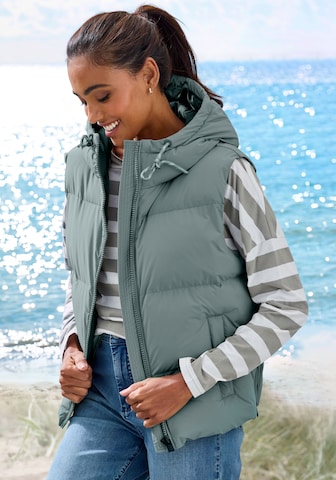 Elbsand Weste in Grün: Vorderseite