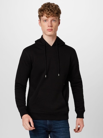 Sweat-shirt Soulland en noir : devant