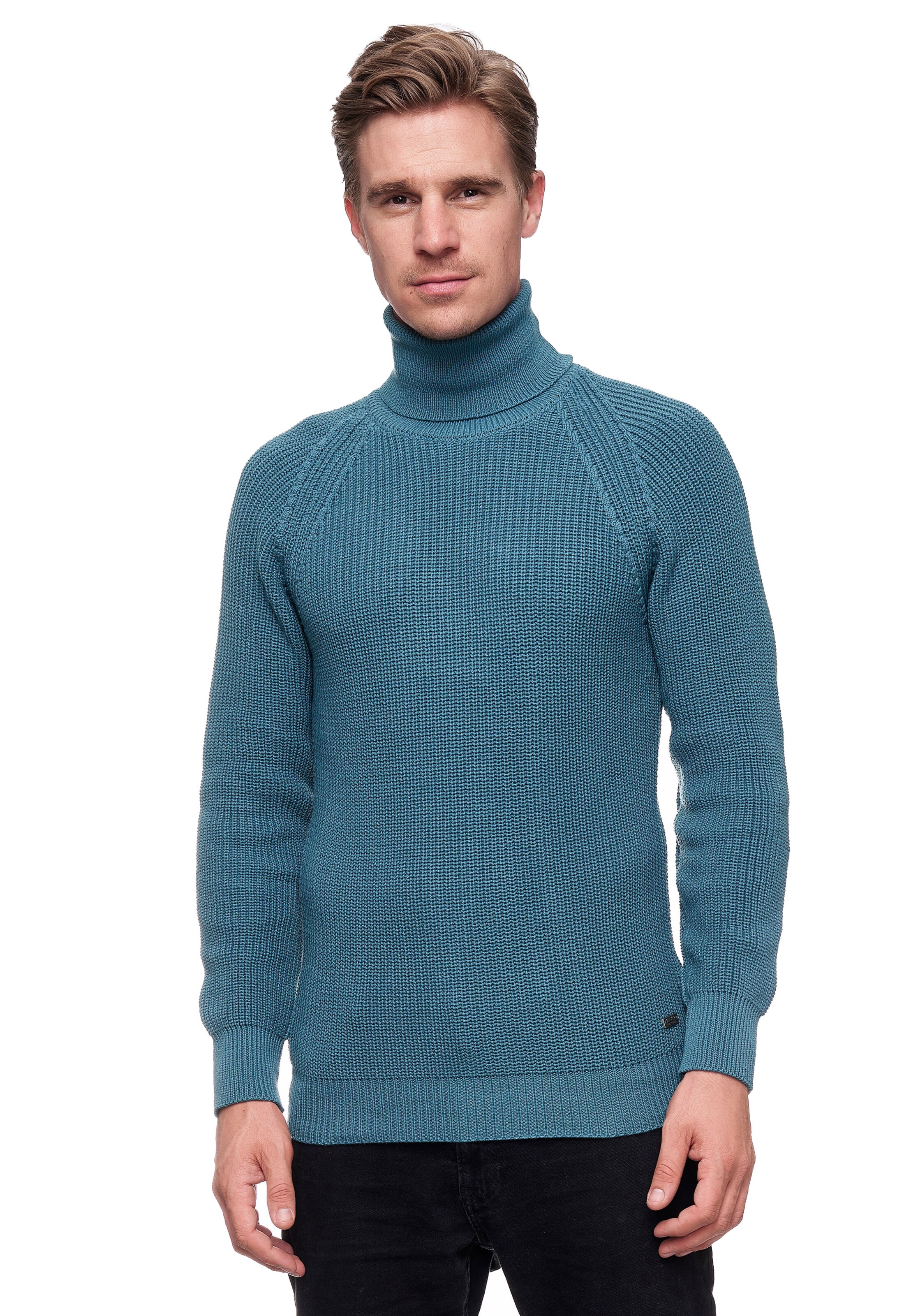 Rusty Neal Pullover in Blau: Vorderseite