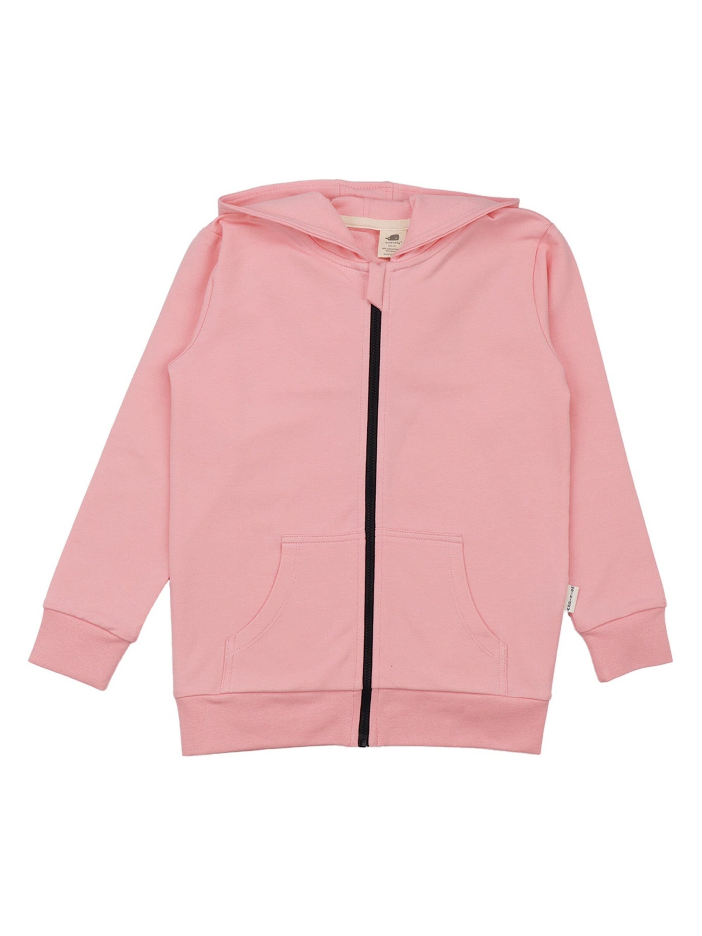 Walkiddy Zip-Up Hoodie in Pink: front