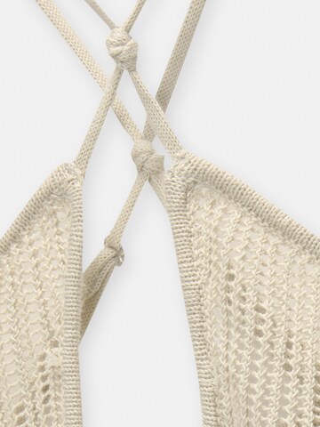 Pull&Bear Knitted Top in Beige