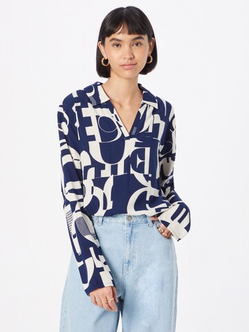 Key Largo - Blusa em azul: frente