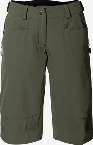 VAUDE Regular Outdoor Pants 'Moab IV' in Green: front