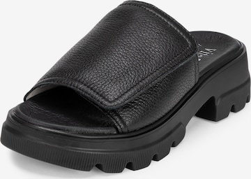 VITAFORM Mules in Black: front