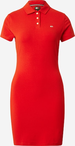 Tommy Jeans Kleid 'ESSENTIAL' in Rot: predná strana