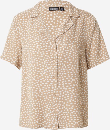 PIECES Blouse 'TALA' in Beige: voorkant