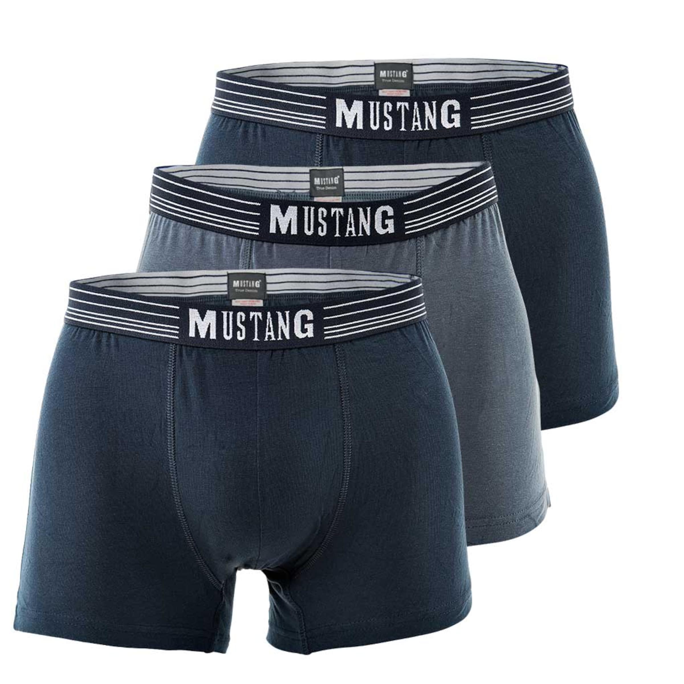 MUSTANG Boxerky – modrá: přední strana