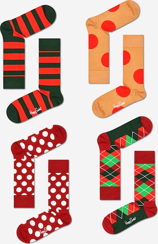 Happy Socks Sokid, värv punane: eest vaates