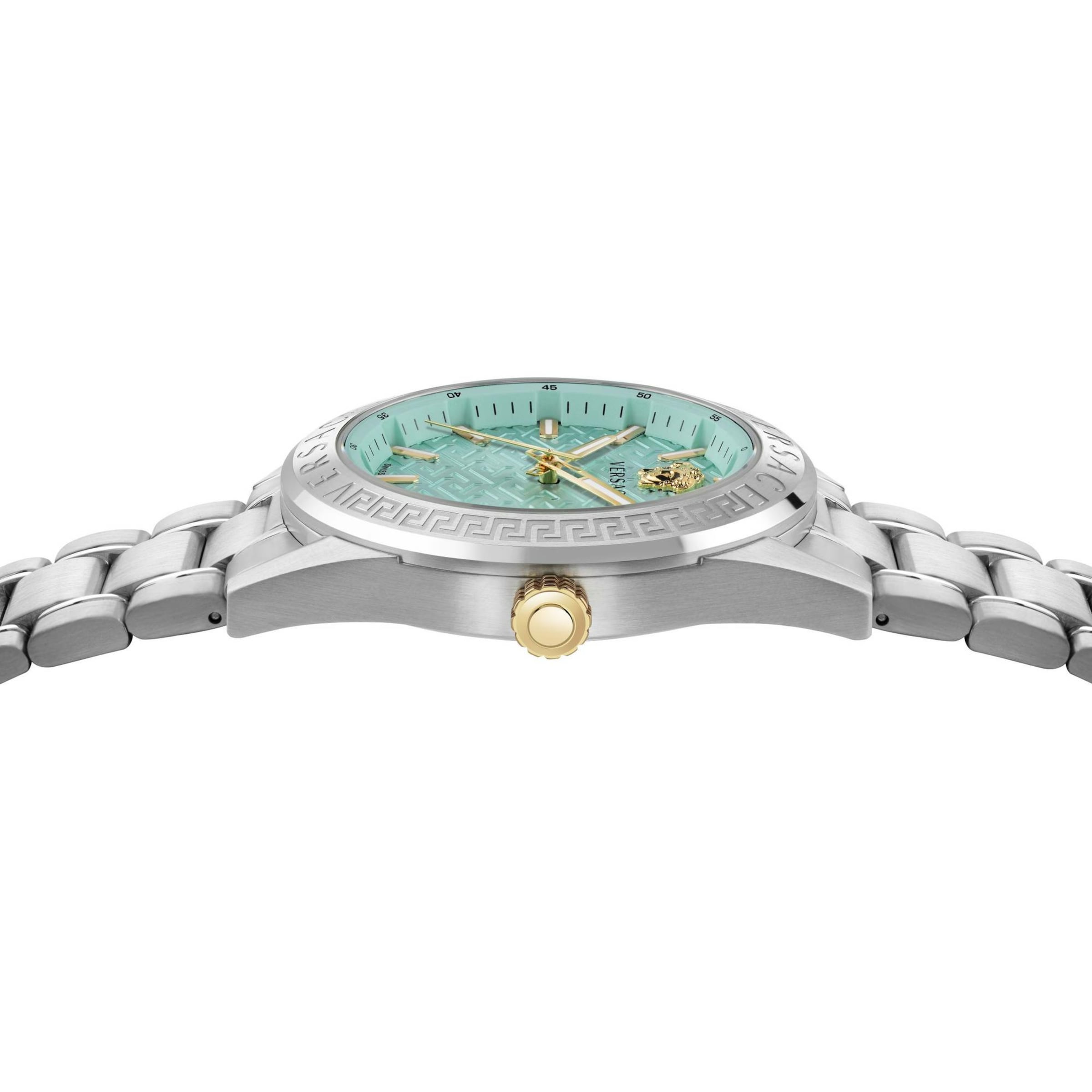VERSACE Analoog horloge 'V-Code' in Zilver