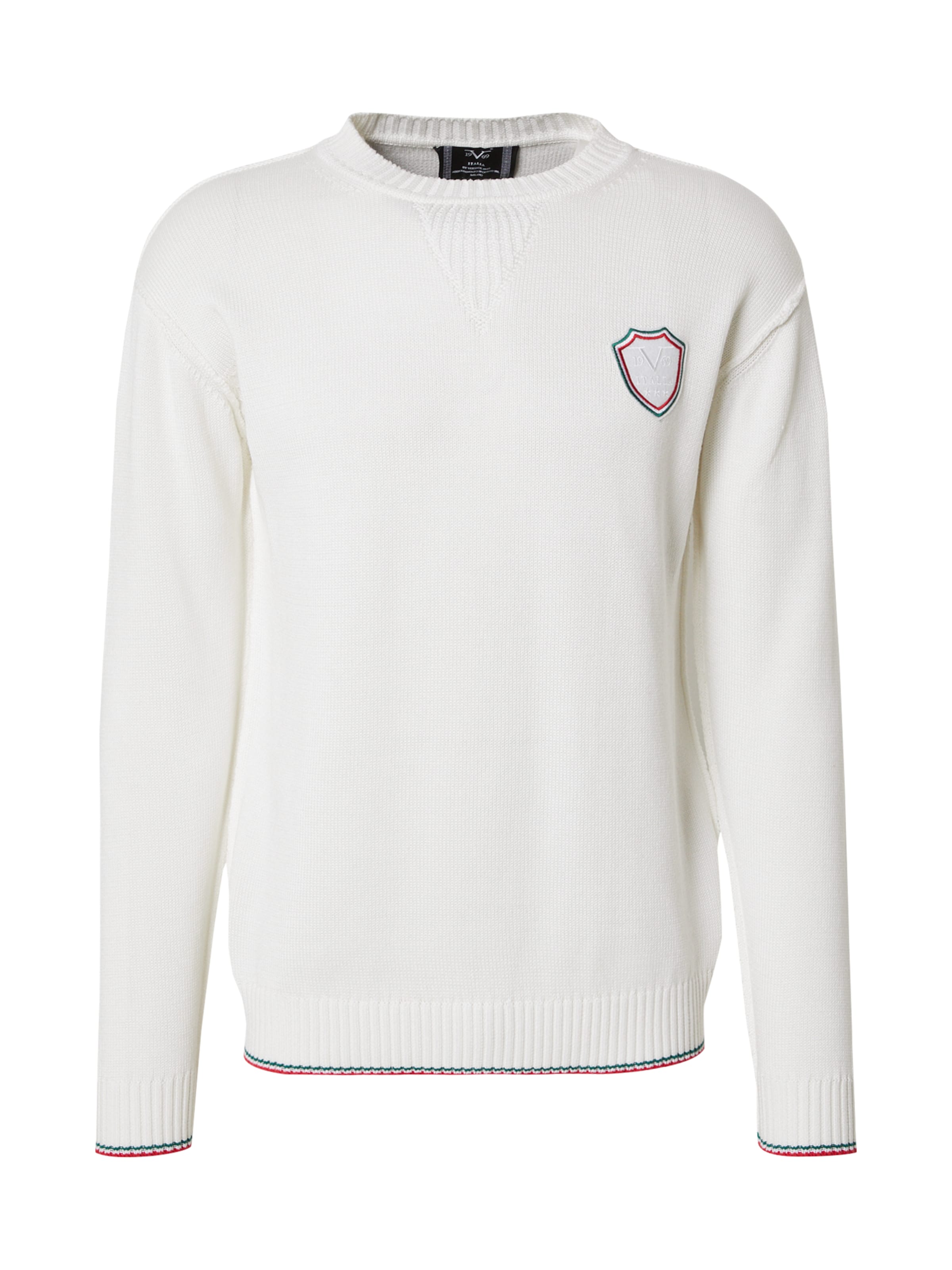 19V69 ITALIA Pullover 'Kris' i hvid: forside