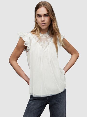 AllSaints Блуза 'AZURA' в бяло: отпред